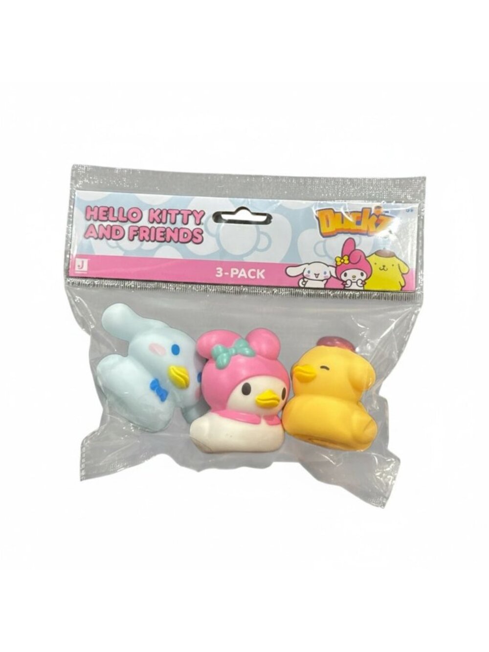 Hello Kitty & Friends Duckz Bath Toy 3-Pack My Melody, Cinnamoroll, & PomPomPuri
